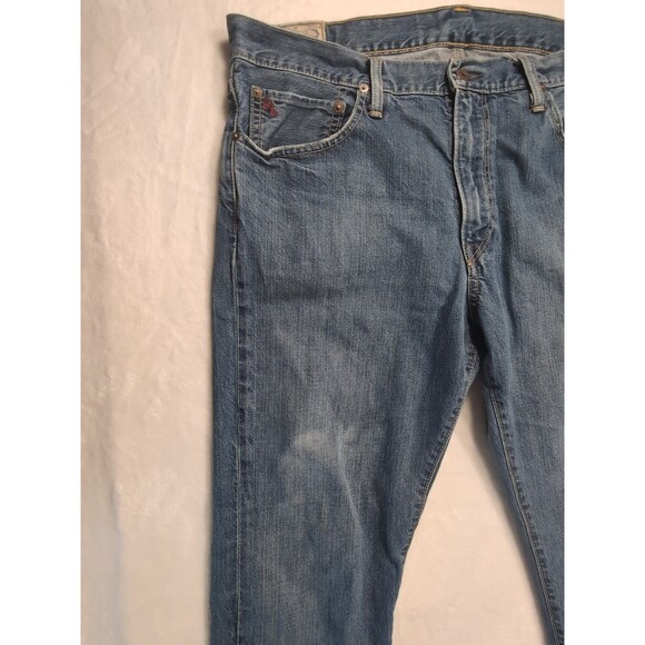 Polo Ralph Lauren Jeans Authentic Dungarees 100% Cotton Denim Mens 36Tx36 - Picture 4 of 16